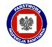 Logo IS w kształcie koła, niebiesko czerwone z godłem polski