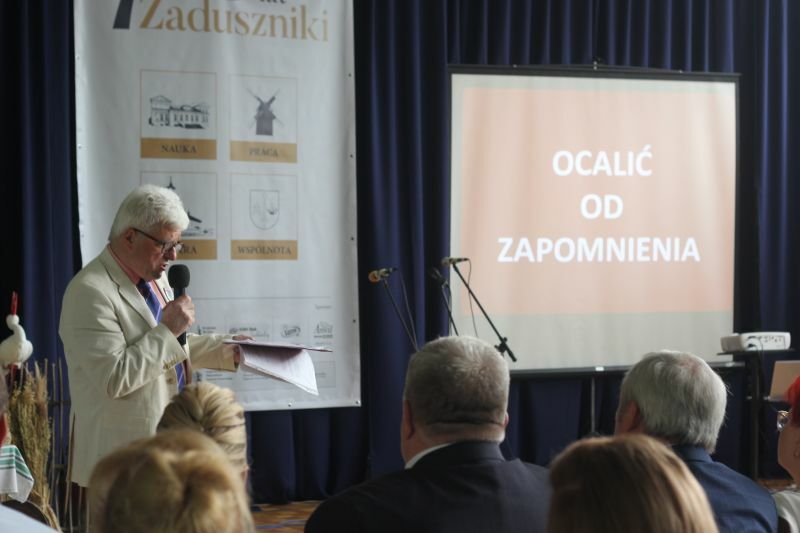 Wykład p. Bogusława Kazaneckiego podczas obchodów 700-lecia Zadusznik