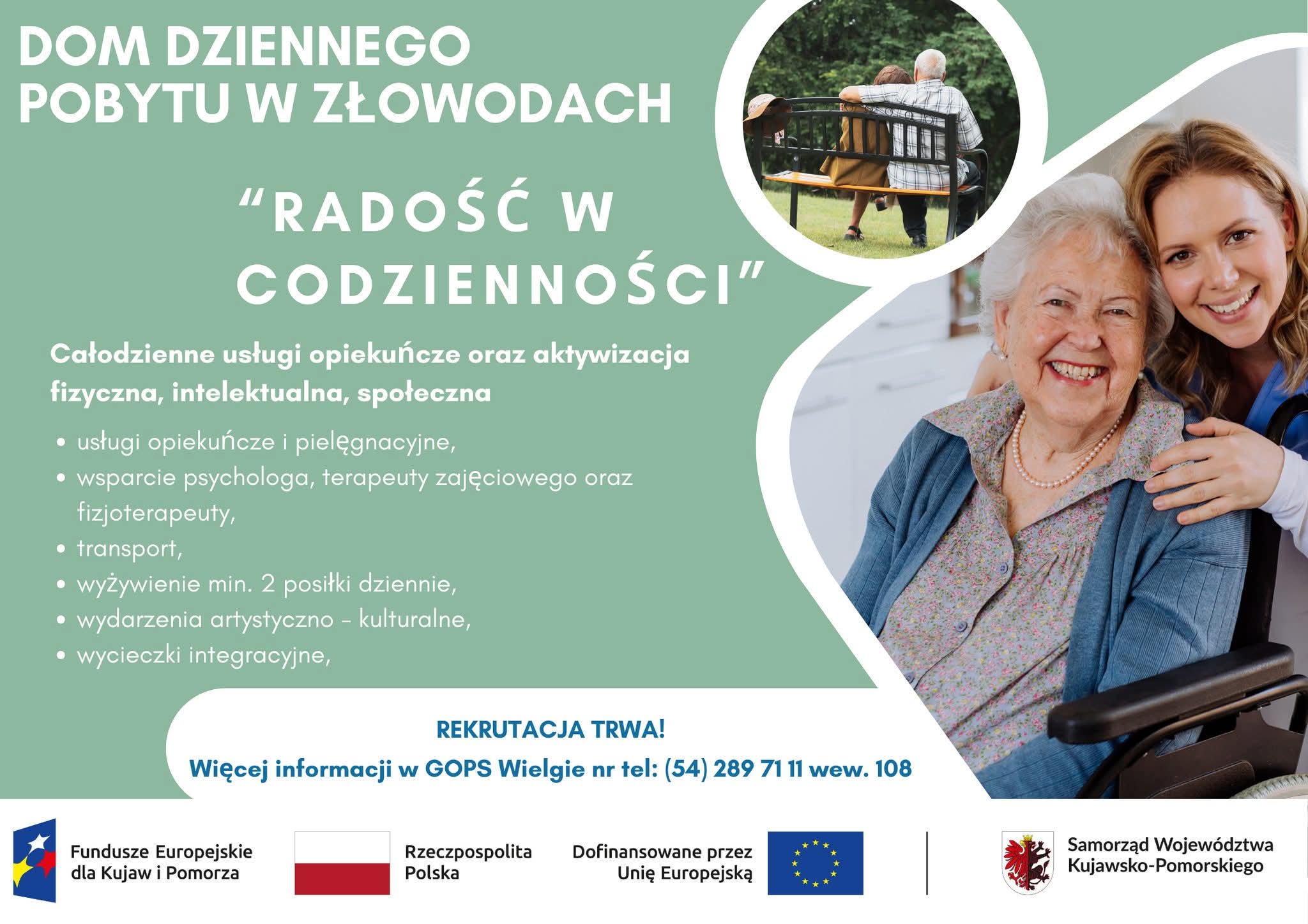 Rekrutacja do Dziennego Domu Pobytu w Złowodach