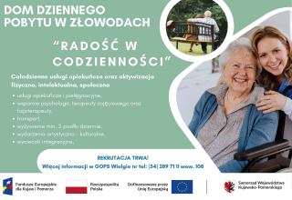 Rekrutacja do Dziennego Domu Pobytu w Złowodach